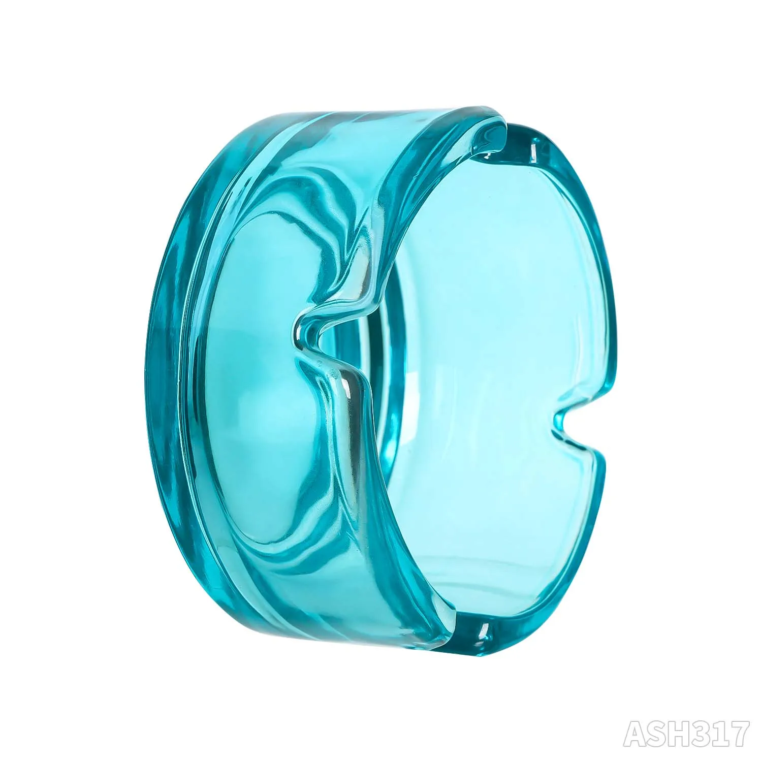 Wholesale Of New Ashtrays Colorful Glass Ashtrays Home Decoration Ashtrays 76mm Support For Customized Cigarettes