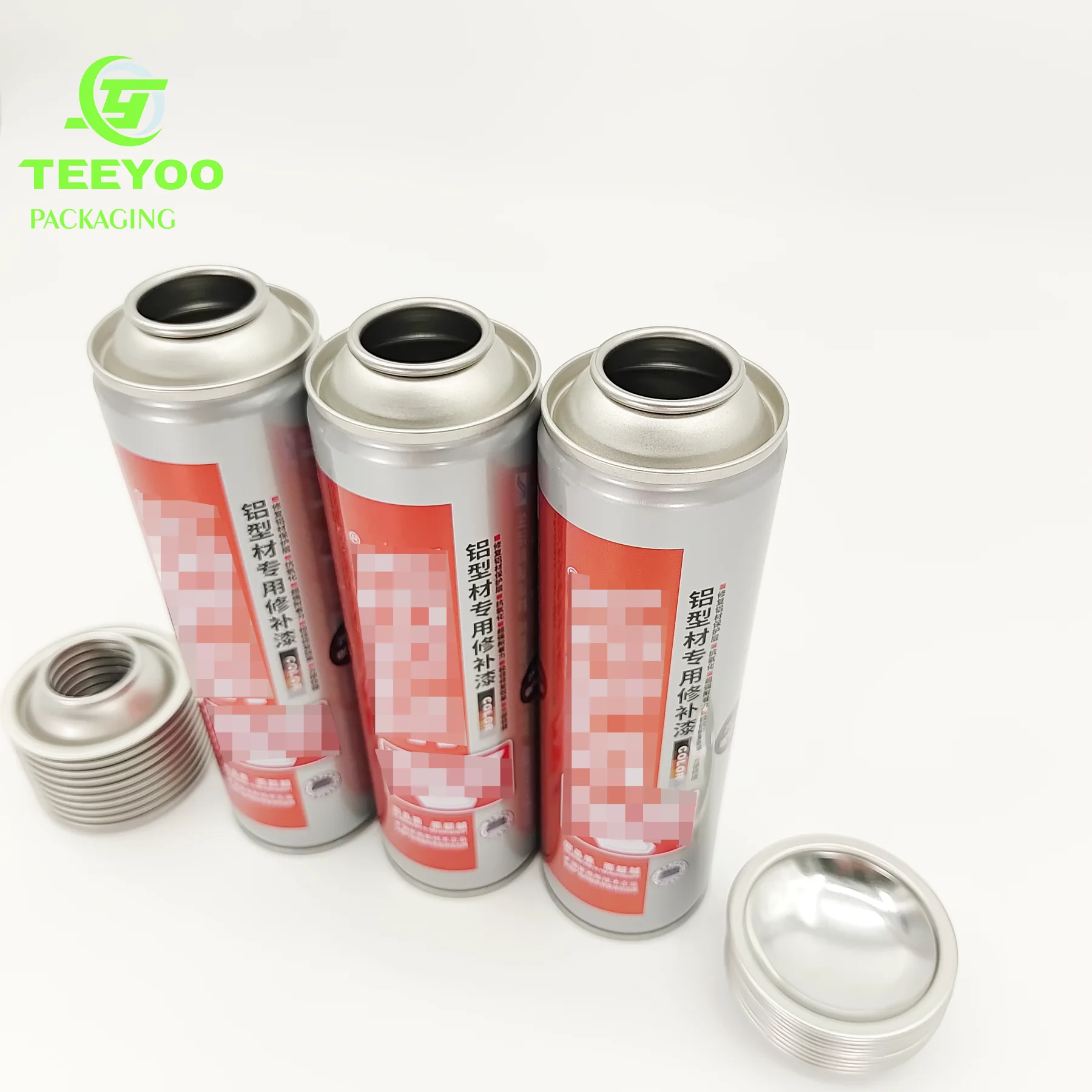 Low Price Tinplate Empty Butane Gas Straight Wall Aerosol Tin Can Teeyoo