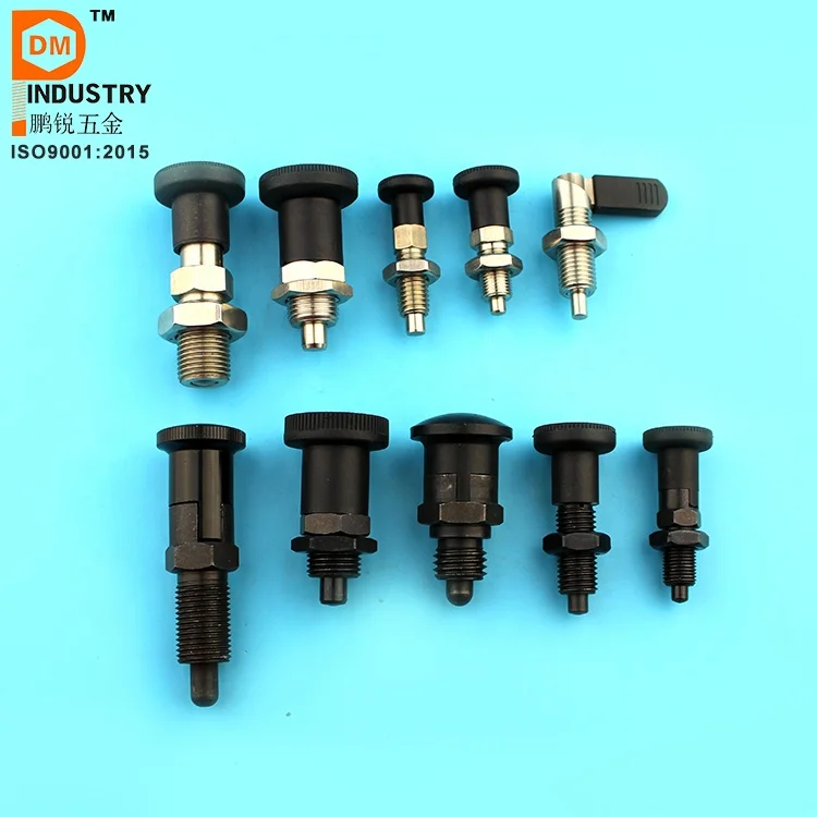 PDM Stainless Steel Knurled Head Pull Knob Knurled Knob Hand Retractable Spring Plunger