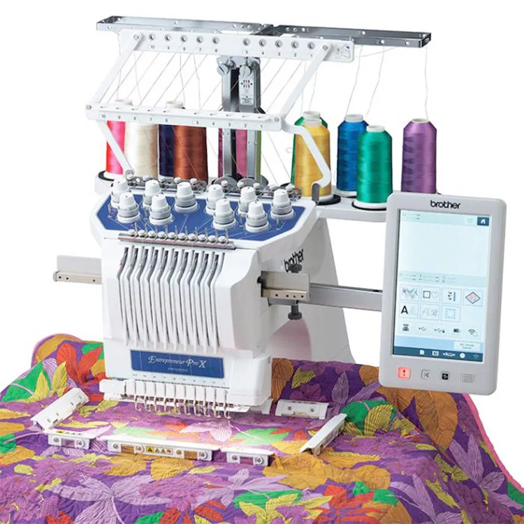 New PR 1055X single head 10 needles industrial embroidery sewing machine