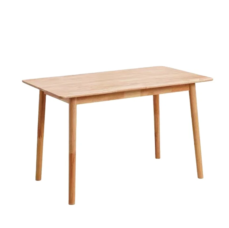 OEM Rectangular Modern Design Solid Wood Dining Table and Chair Set for Kitchen and Living Room Home Furniture
