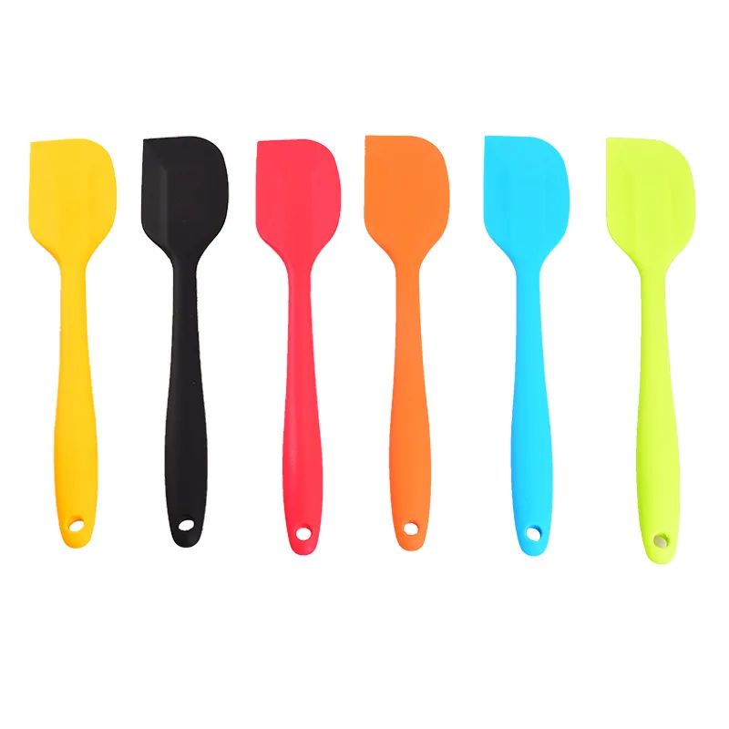 one of the most heat resistant non-stick cake tools silicone spoon spatula with solid small premium scraper spoon kitchen tools