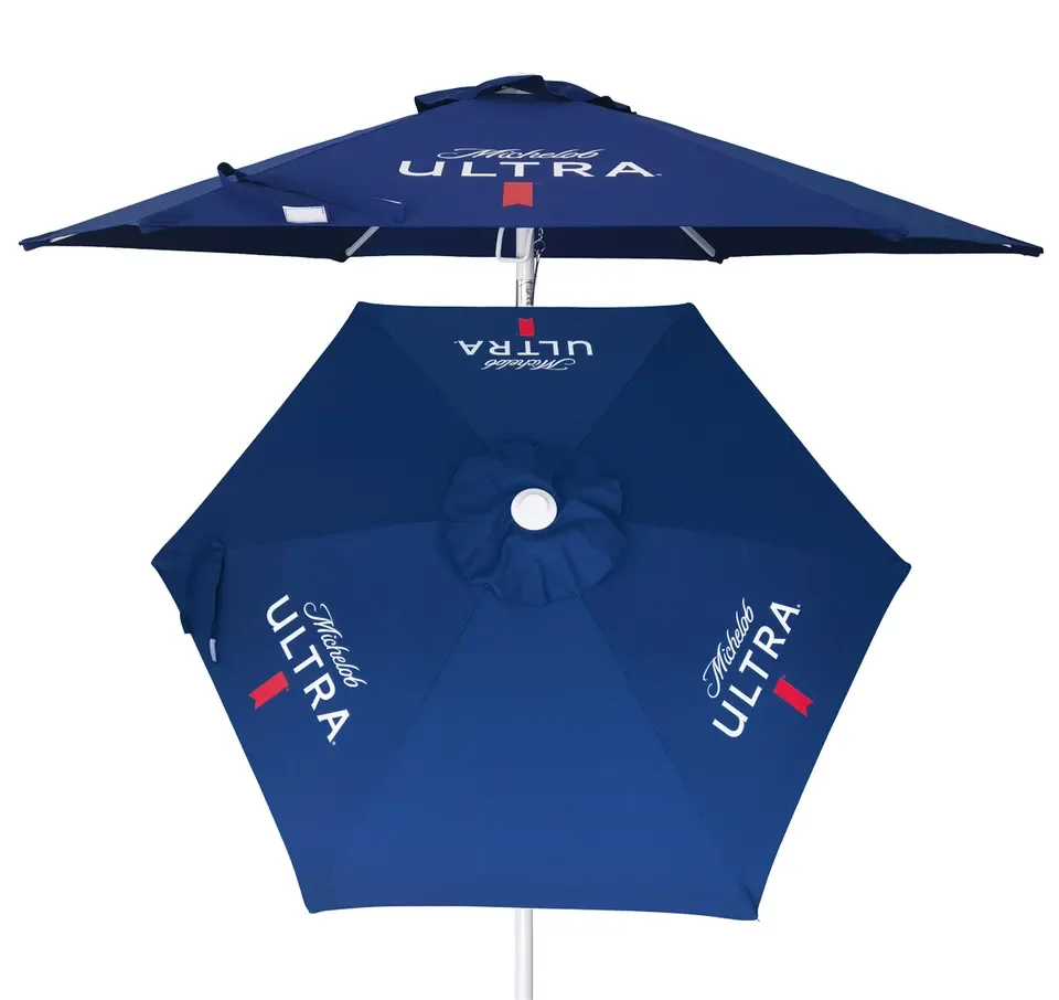 High Quality Promotional Anti-uv Outdoor Big Umbrella Beach Umbrella with logo print any size Custom Sun Umbrella For Beach