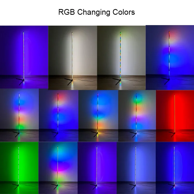 Современная роскошная напольная лампа Rgb светодиодный светильник в скандинавском стиле угловая