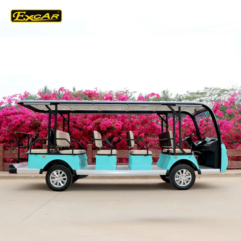 Excar Production 72V 14 Seats Electric Sightseeing bus Electric Tour Car/Bus