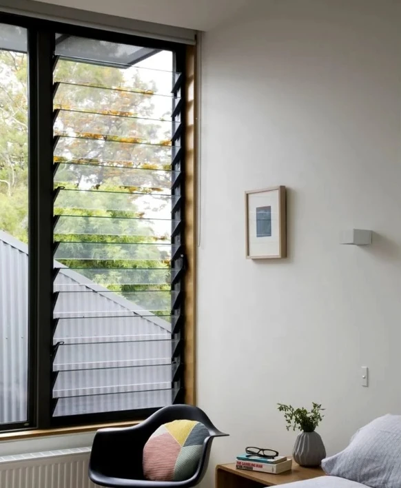 Modern Design Automatic Glass Lover Aluminum Glass Louver House Window Jalousie Windows Security Blinds