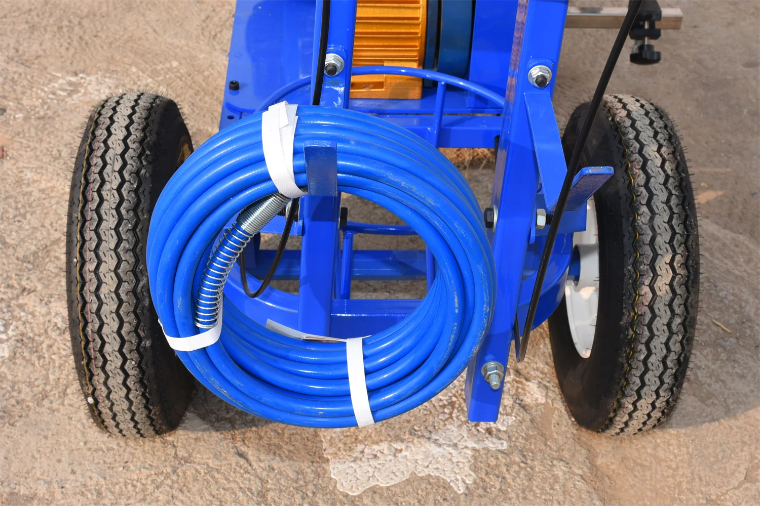 Plastic runway lineation equipment cold spray road marking machine hand push spray line machinery