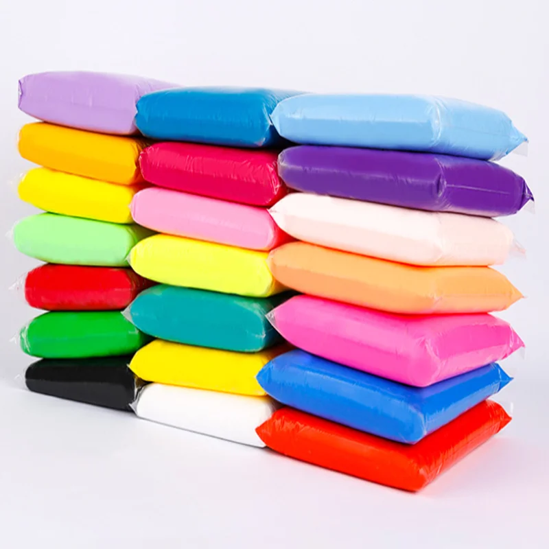 12/24/36 color 200g Kids gifts air dry super ultra light non sticky soft modeling clay for slime