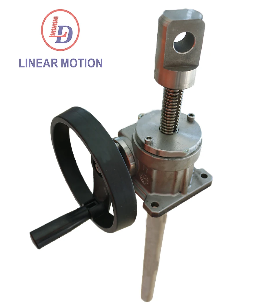 Top-ranking products manual screw jack  worm gear screw lifting mechanism Small and compact