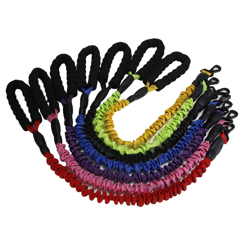 Pet Crew Stretchable Dog Leash With Soft Cotton Wrapped Handle Strong And Sustainable