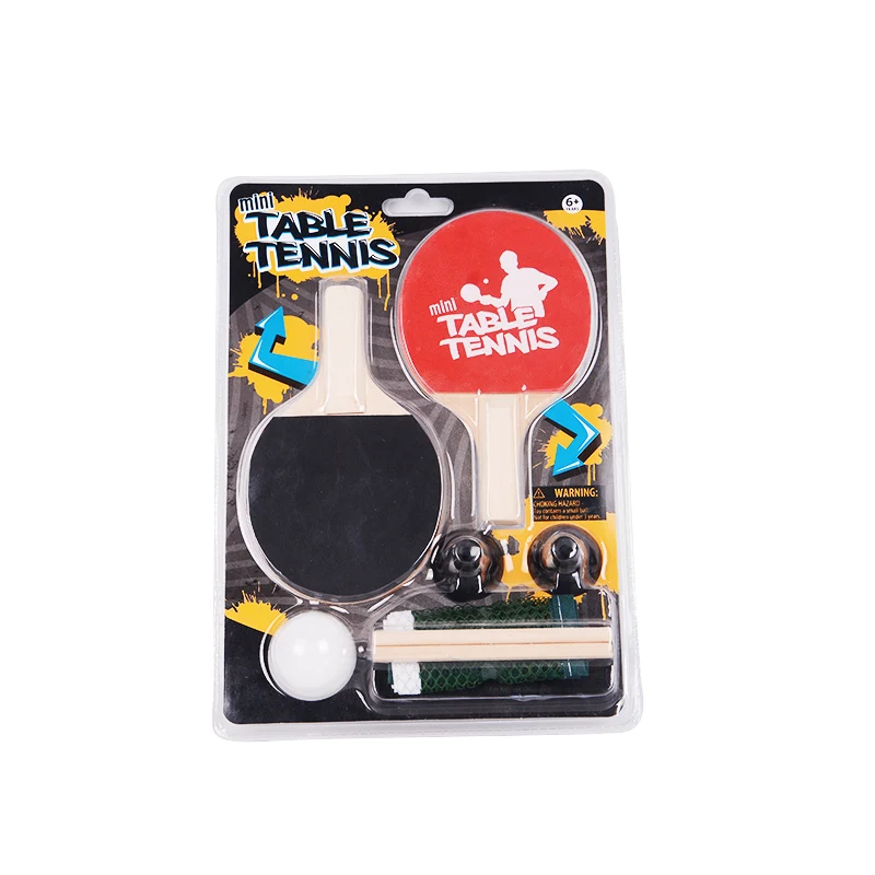 Factory custom provided professional table tennis racket set ,2 rackets 1 balls 1 net  ping pong paddles set for gift