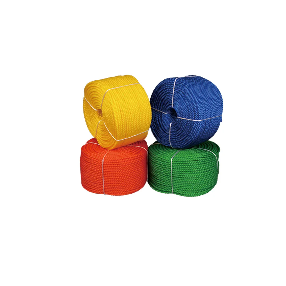 Wear-Resistant Bundled Tent PE polyethylene 3/4 strands braided Twisted Rope multi color and size