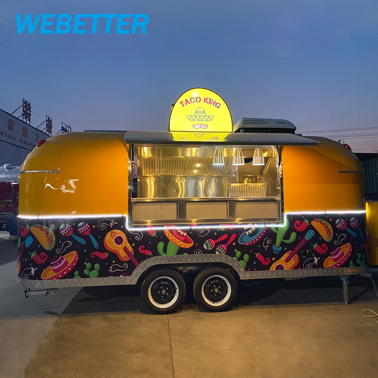 Трейлер Webetter Airstream передвижной кухонный трейлер для еды