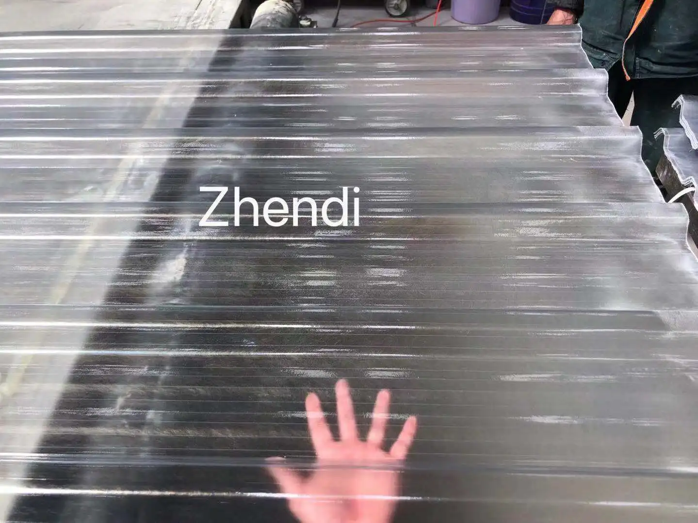 Clear Translucent PC Corrugated Fiber Glass Transparent Plastic Fiberglass Frp Roof Panel Cover Materials Roof Tile Roof Sheet