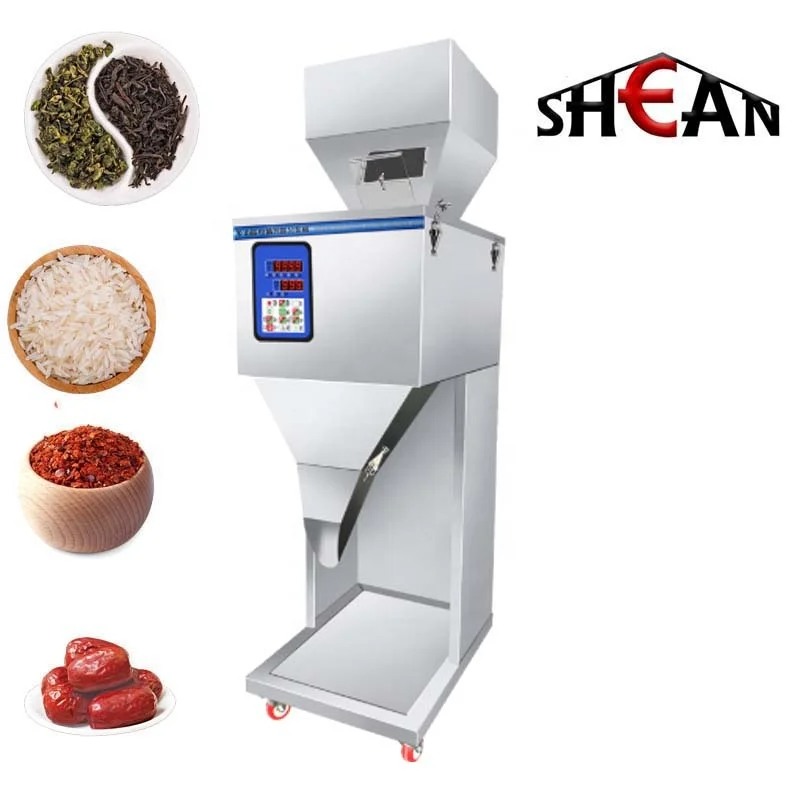  Semi automatic Tea Bag Seeds Grain Sachet Powder Particle weight machine Filler Supply sugar sachet