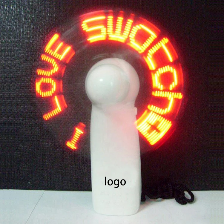Cheap Price Electric Mini Fan With Led Message Display Air Cool Small Portable Handheld Battery Fans