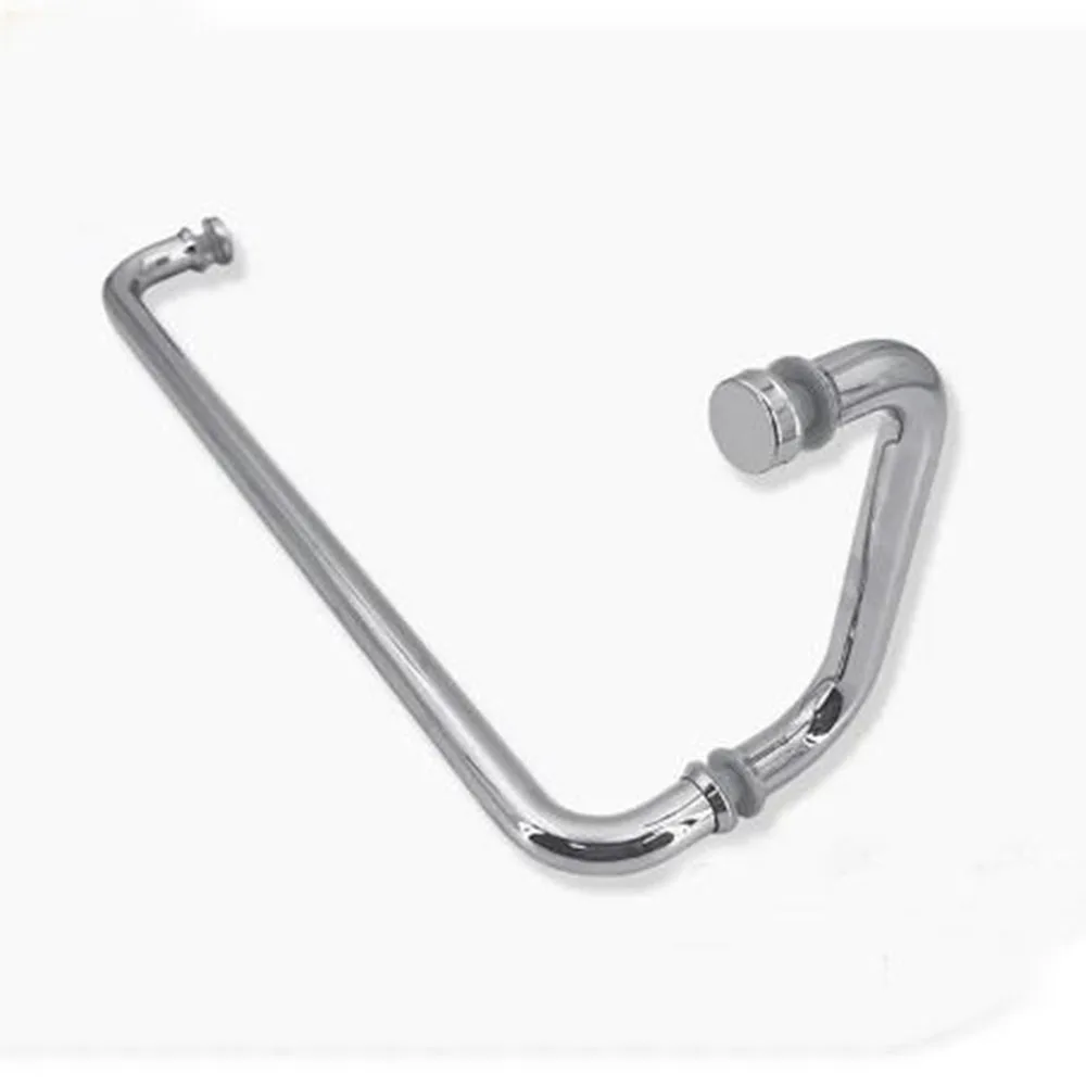 Polished Nickel pull handles door leather door handles stainless door handle