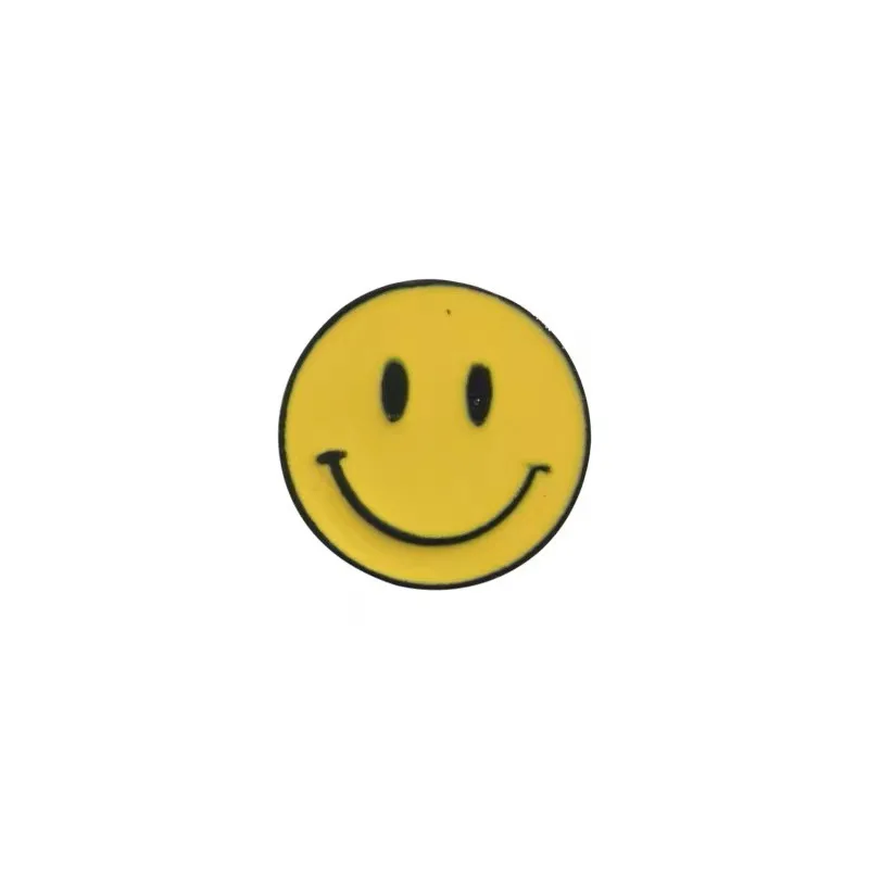 Women Girl Smile Laugh Brooch Fashion Yellow Smile Face Brooch Gift
