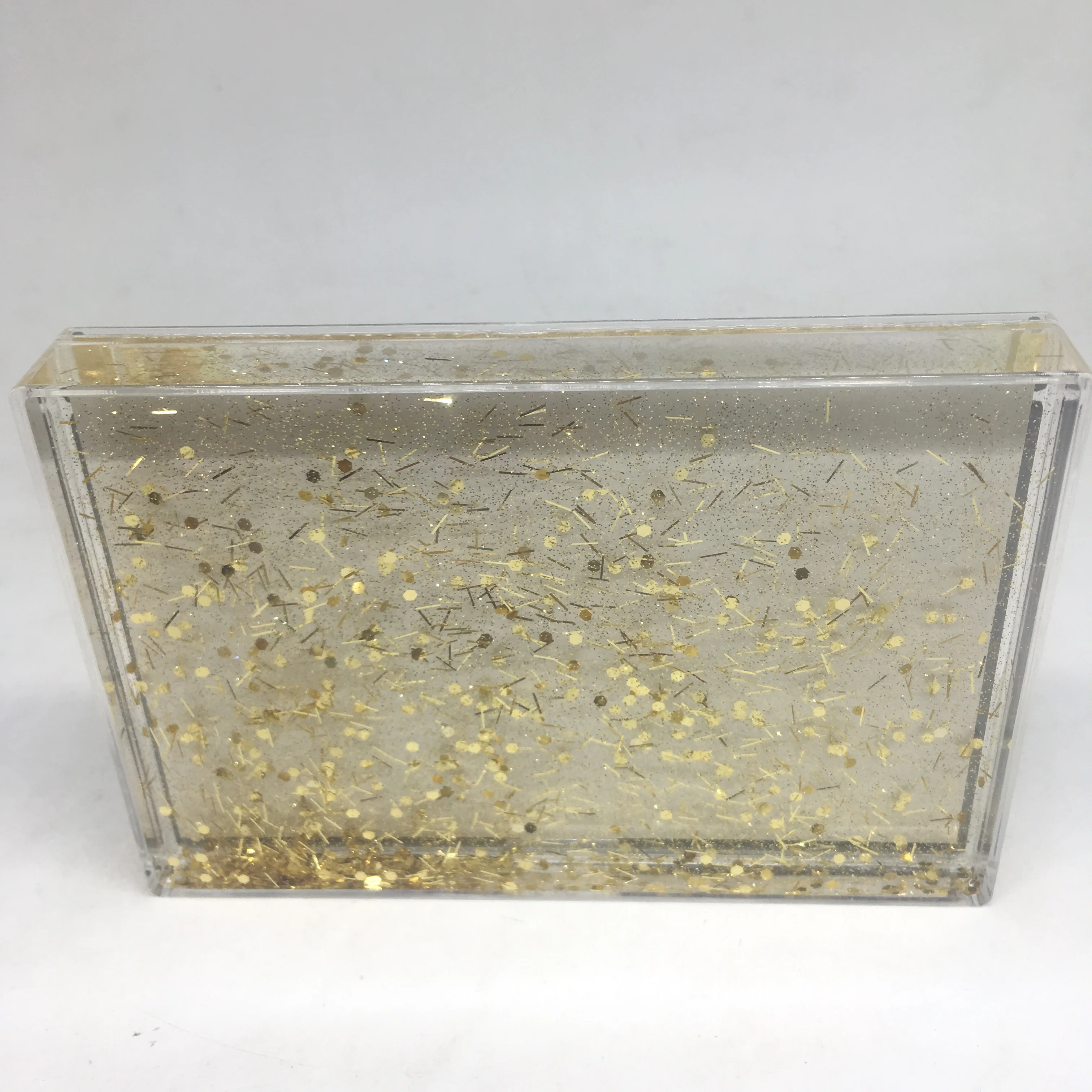 High Quality Custom Plastic Liquid Filled Photo Frames Wholesale Floating Acrylic Block