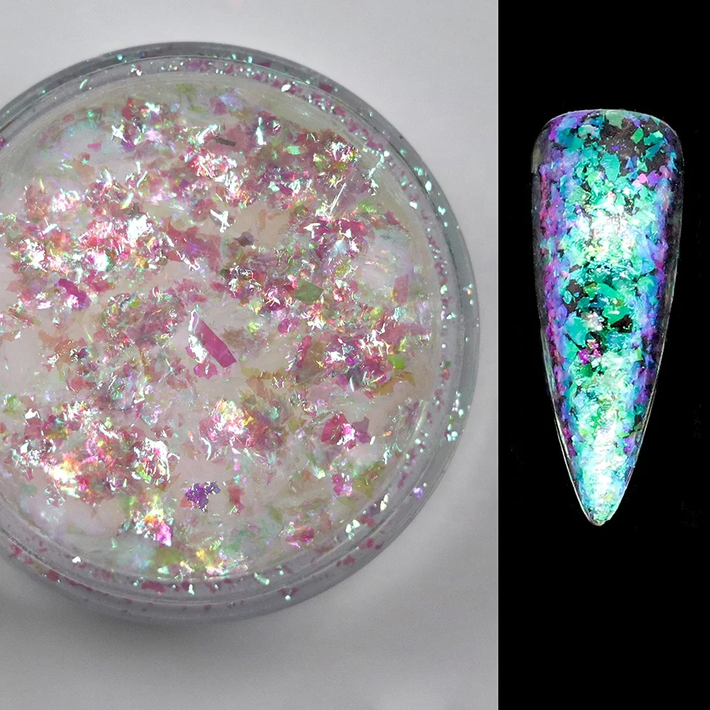 Shangse effect Color Change Chameleon Glitter Nail Art Cameleon Flakes