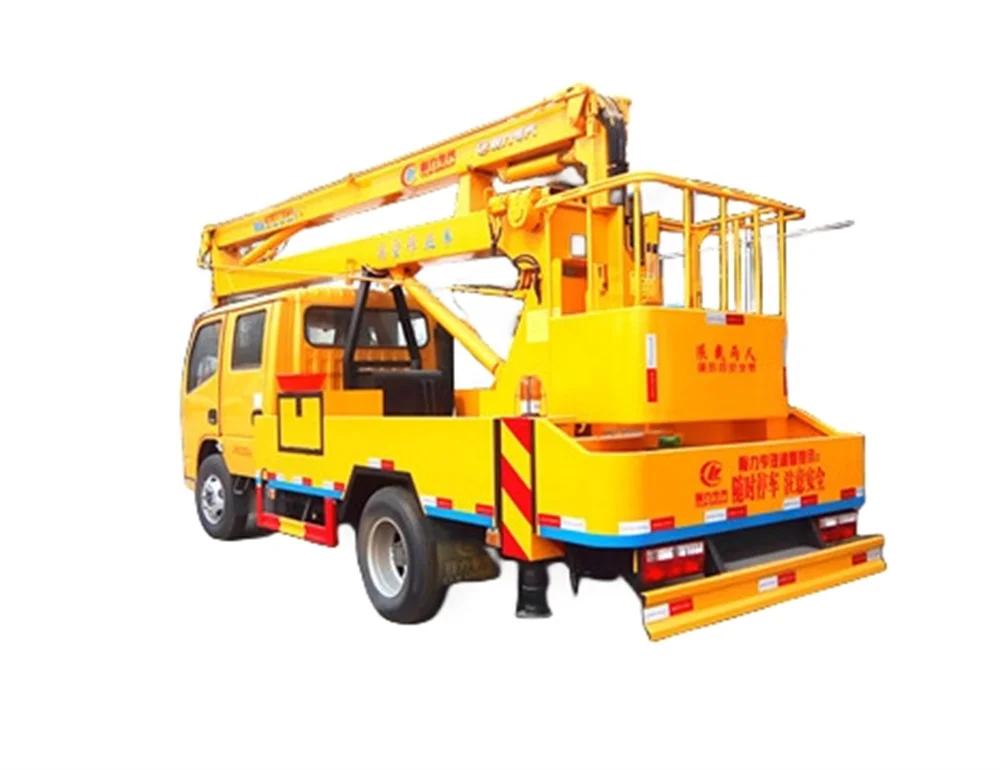 Factory Direct Sale Isuzu moving truck 1500kg high pallet bed hydraulic lift diesel aerial working truck