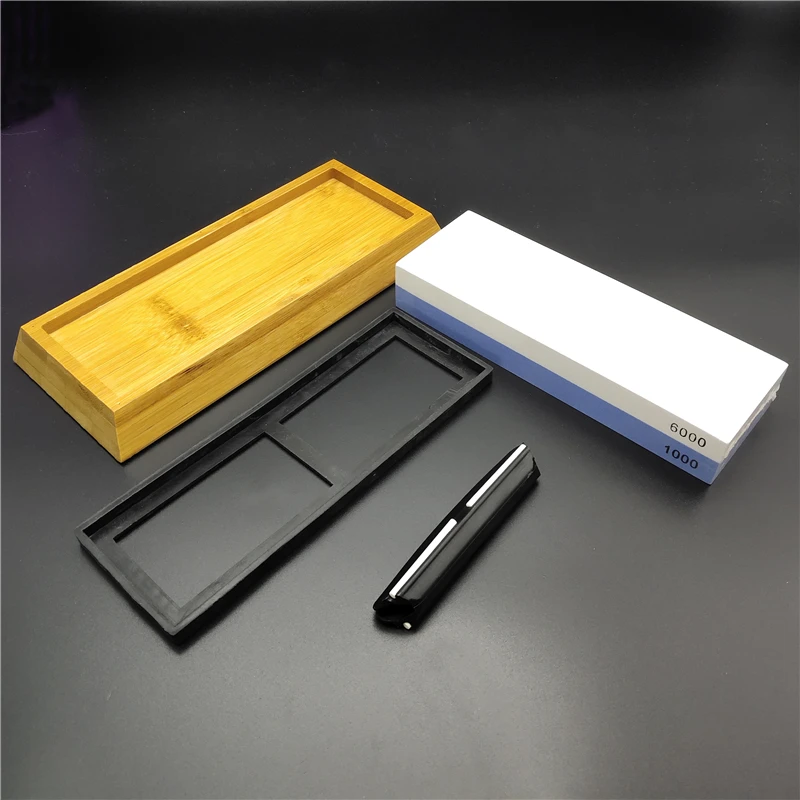 Kitchen Knife Sharpening Stone With 2 Side Grit 1000/6000