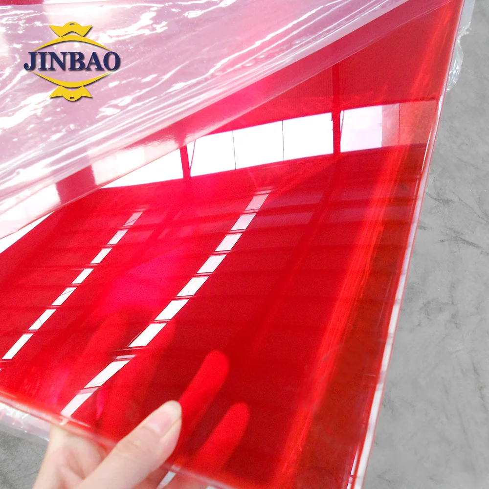 JINBAO manufacture supply raw virgin acrylic material best quality Strong impact resistance colorful acrylic mica sheet