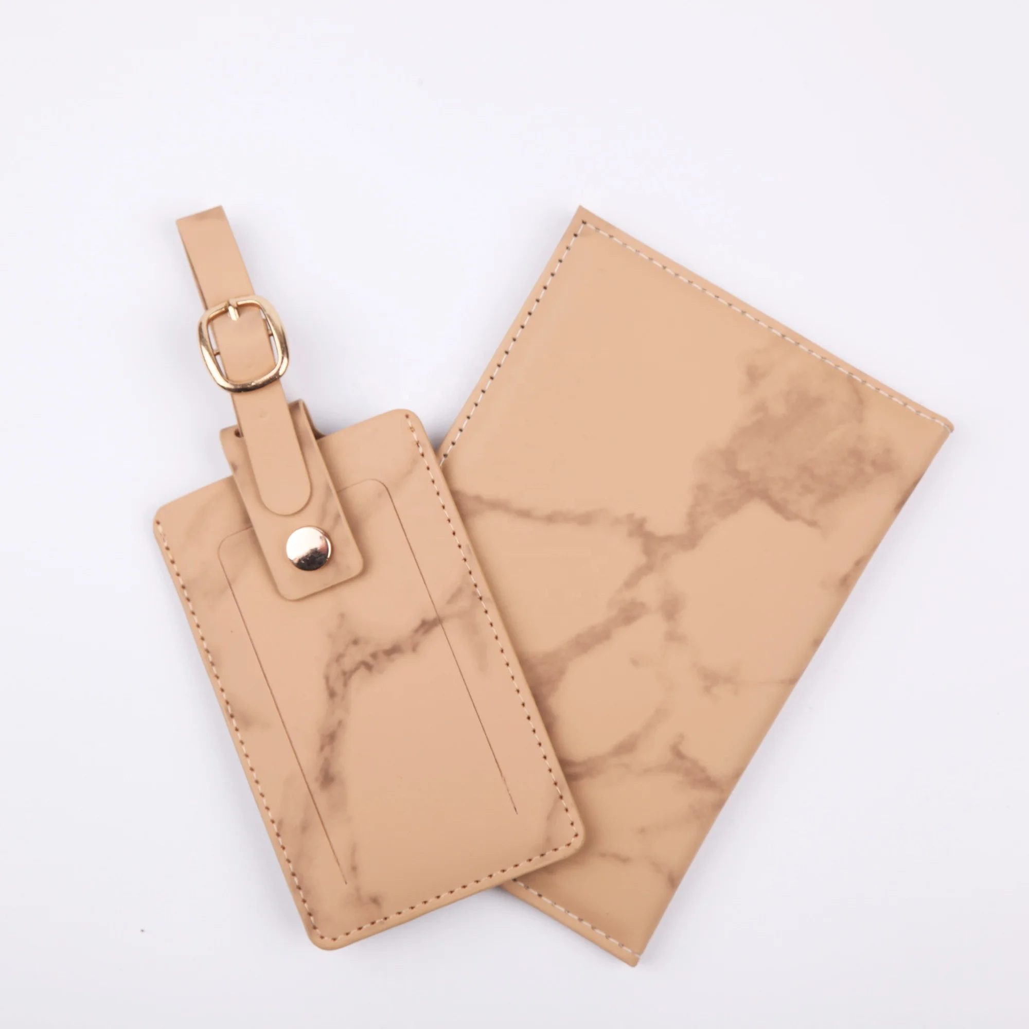 Factory Custom and Wholesale 2023 new arrivals Marble Style PU Leather DIY Travel Leather Cover Holder Passport Case