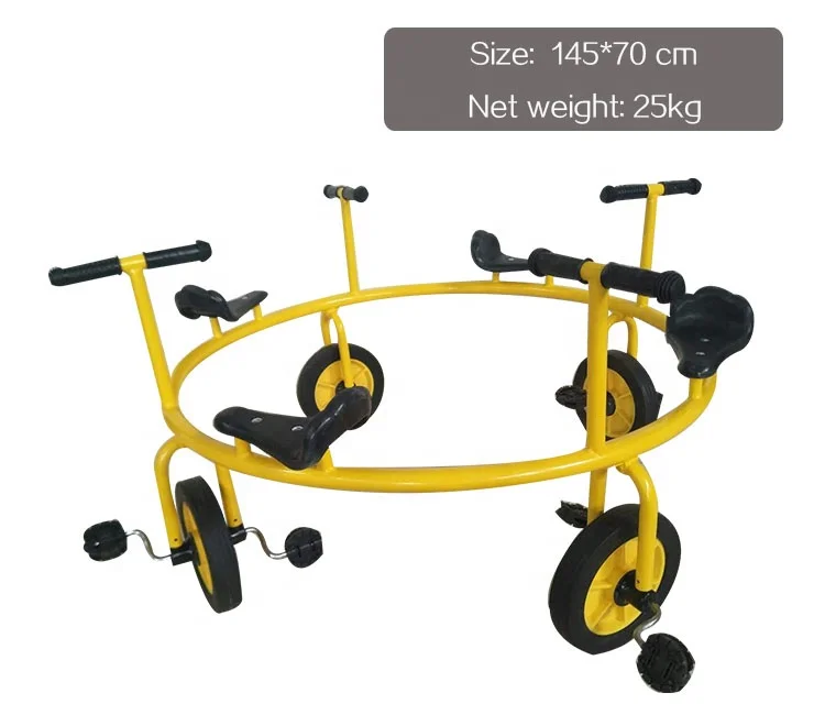 Manpower and High carbon Steel Material Children tricycle Ride on toy car