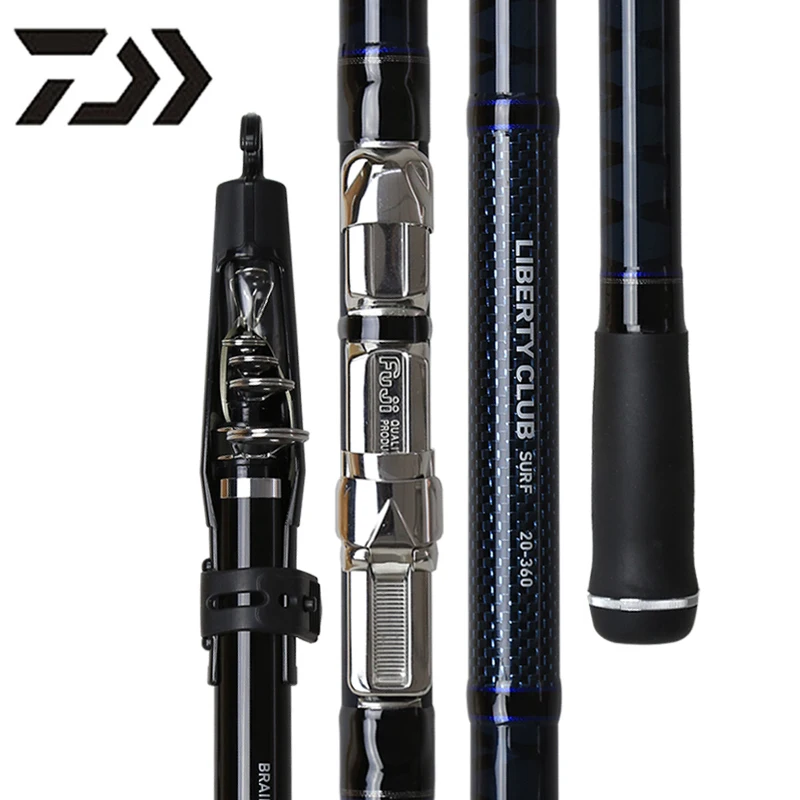 High quality DAIWA Japan 3.0m-4.2m xh carbon telescopic fishing rod blank saltwater fishing rods