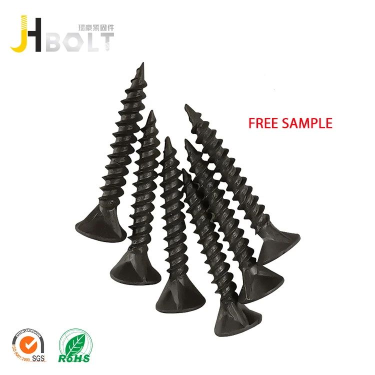 Bugle head flat head Black Phosphated grey Phosphated Drywall Screws