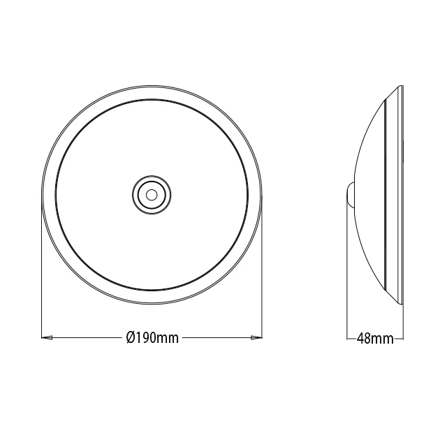 3CCT 4/6 inch Dimmable LED Disk Light Flush Mount Recessed Retrofit LED Kitchen Ceiling Lights With PIR Sensor