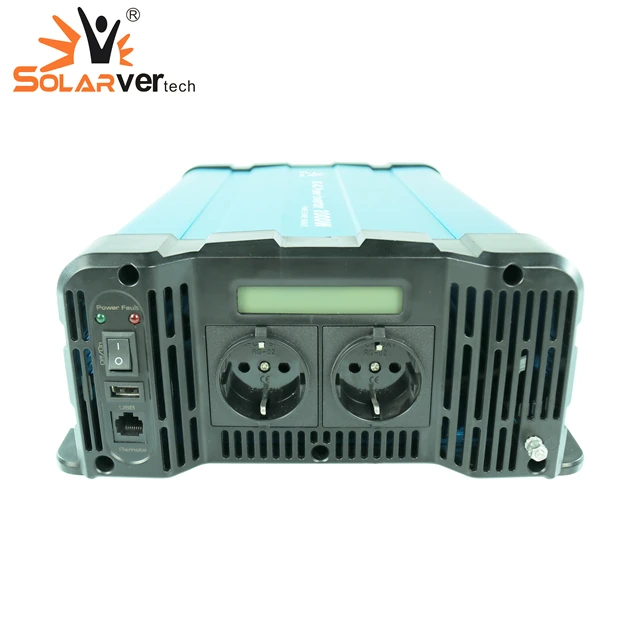 2KW Pure Sine Wave Off Grid Invertor 12V 220V 2000 watt Solar Power Inverter for Refrigerator TV  Lamp