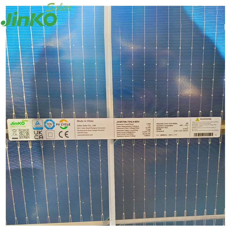 jinko on grid solar system  pannello solare tiger neo  price in pakistan jinko solar panel 550 560 575 580 585 watt bificial