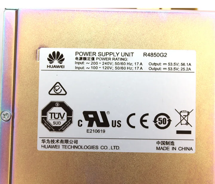 Точечная скорость huawei technologies выпрямительная система ETP48200 r4850g 2000 Вт 48 В 50A 56A DC высокоэффективный выпрямительный модуль R4850G2