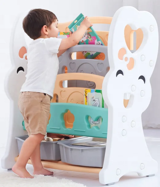 
Factory Sale Various Living Room Moden Book Shelf Children Plastic Shelf 
