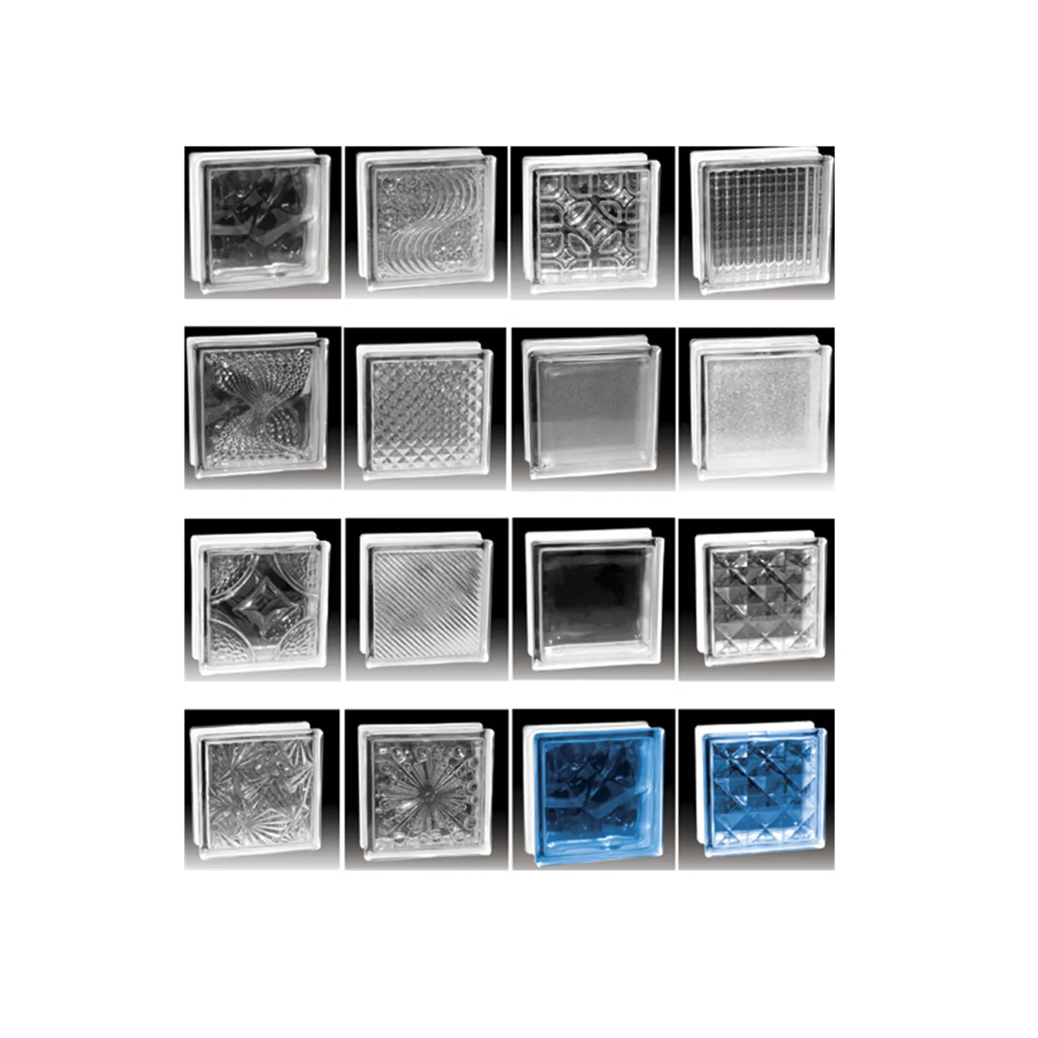 Qingdao Rocky high quality low price 190*190*80mm cheap decorative glass blocks