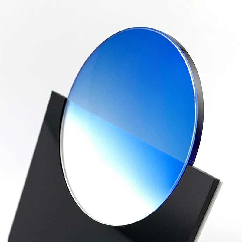Hot selling MR-8 1.60 60% gradient blue color sunglasses lenses eyeglasses lenses