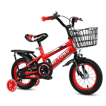 12/14/16 Inch Children Bike Boys Girls Toddler Bicycle Adjustable Height Kid Bicycle with Detachable Basket for 2-7 Years Old