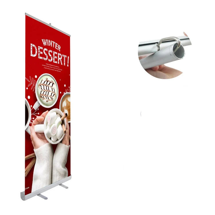 Portable 80 X 200 Aluminum Roll Up Banner Stand Advertising Display (1600159045056)