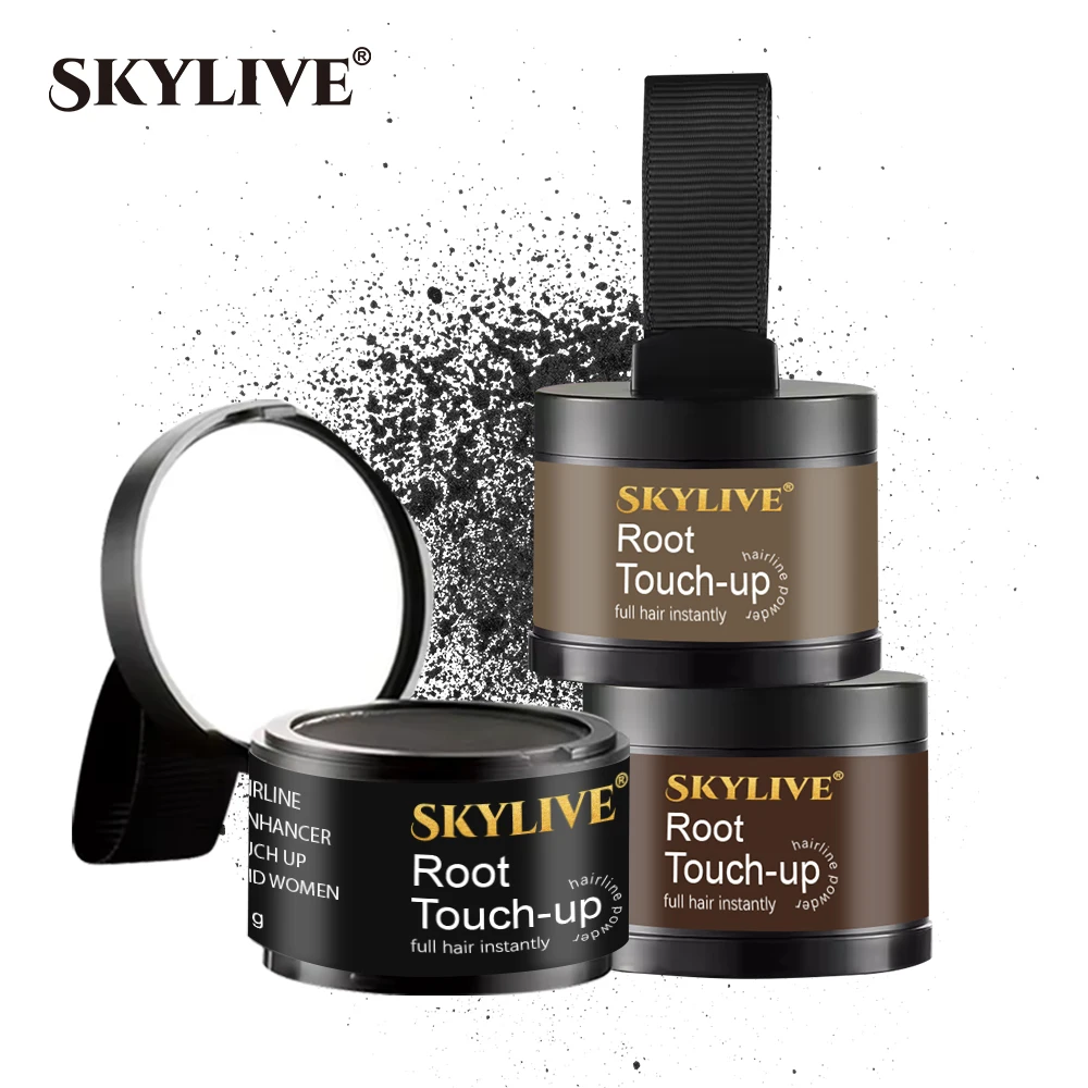 Factory Wholesale Root Cover Hair Shadow Powder Waterproof Hair Loss Shadow Powder Concealer Hair Dye Powder For Hairline