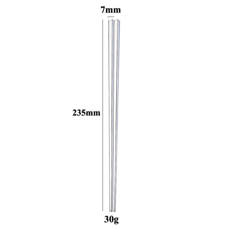 
Reusable Eco Friendly High Quality Stainless Steel Colorful Chopsticks 