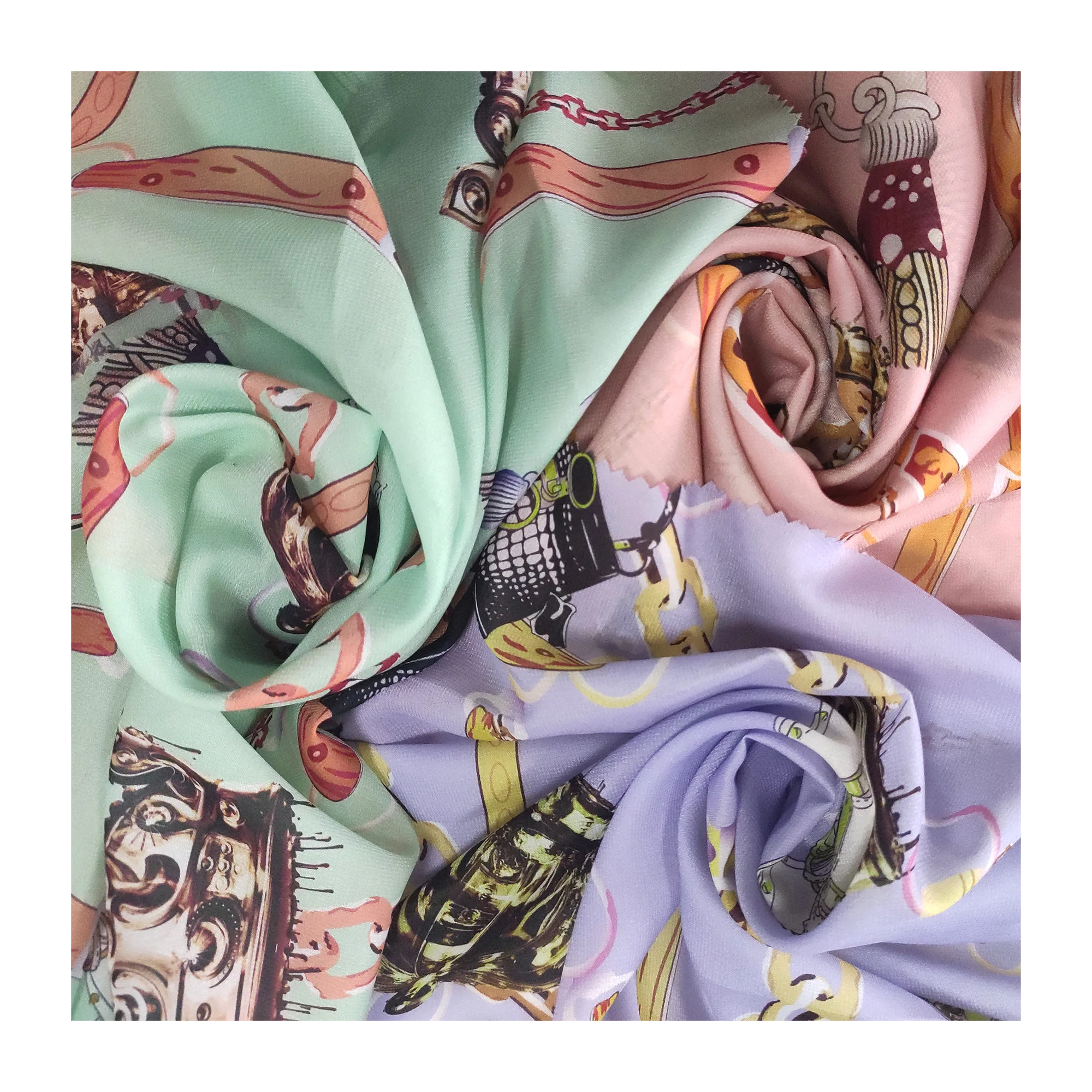 Leopard Print woven polyester fabric italian chiffon polyester fabric for upholstery