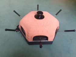 Home Square terracotta 4person Countertop mini pizza oven