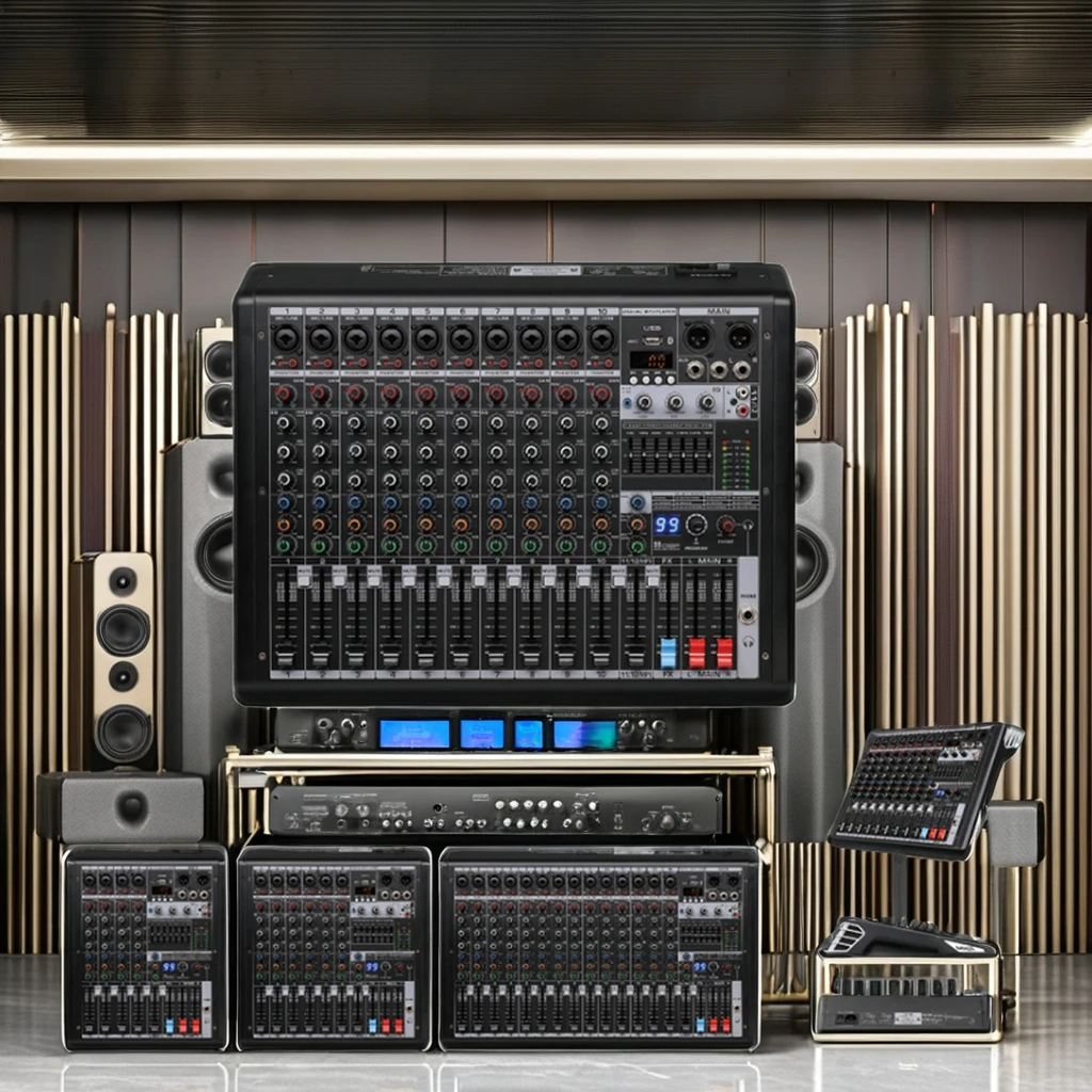 B series pure mixing console, professional stage performance, wedding small mixing console, home karaoke mixing tape effect