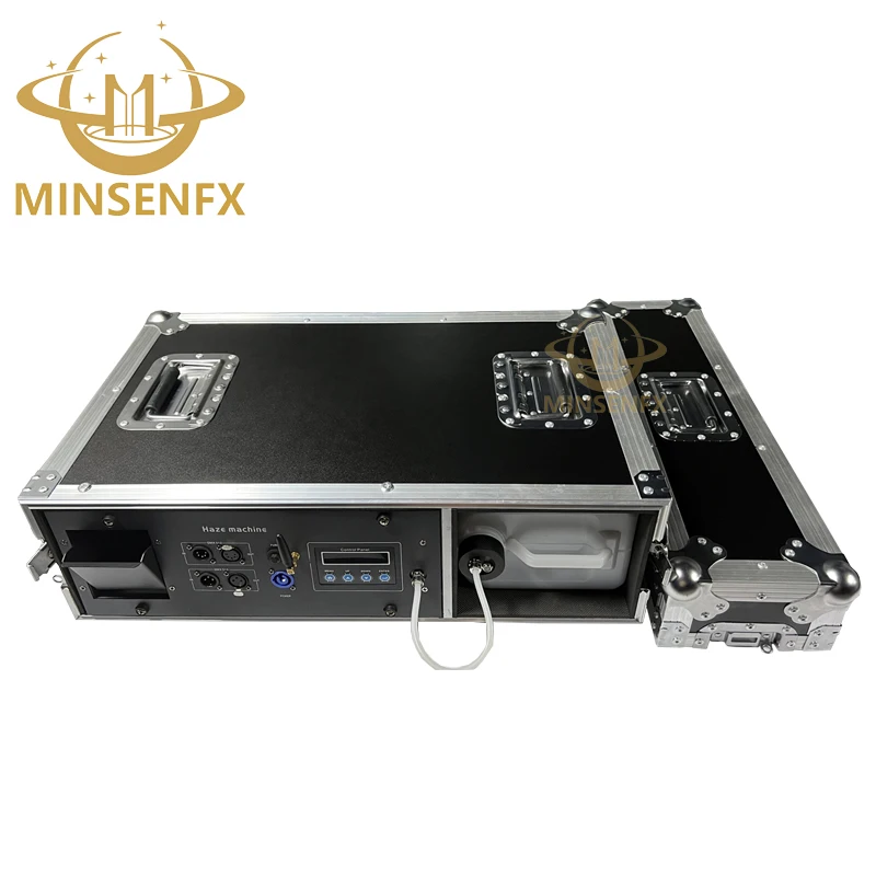MINSENFX Electronic Temperature Control 2000W Morning Haze Machine With Flight Case Fog Machine 1500w Stage Effect