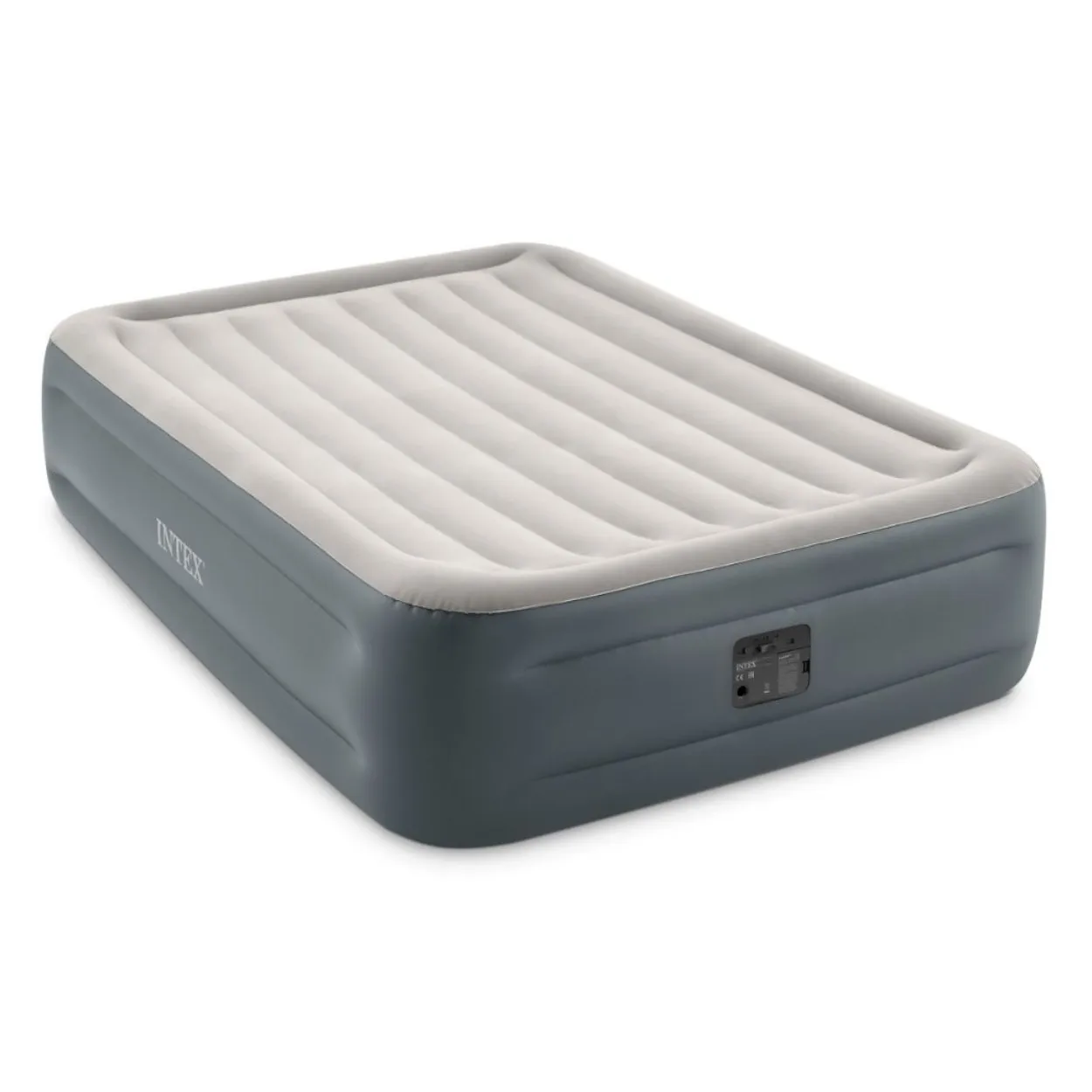INTEX 64126 Queen Essential Rest Airbed With Fiber Tech Bip indoor flocked mattress for outdoor inflatable double-decker airbed