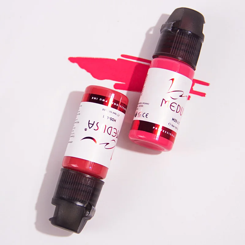 MEDUSA Eyeliner Cosmetic Tattoo Ink Vacuum Bottle Packaging PMU Micro Pigments OEM