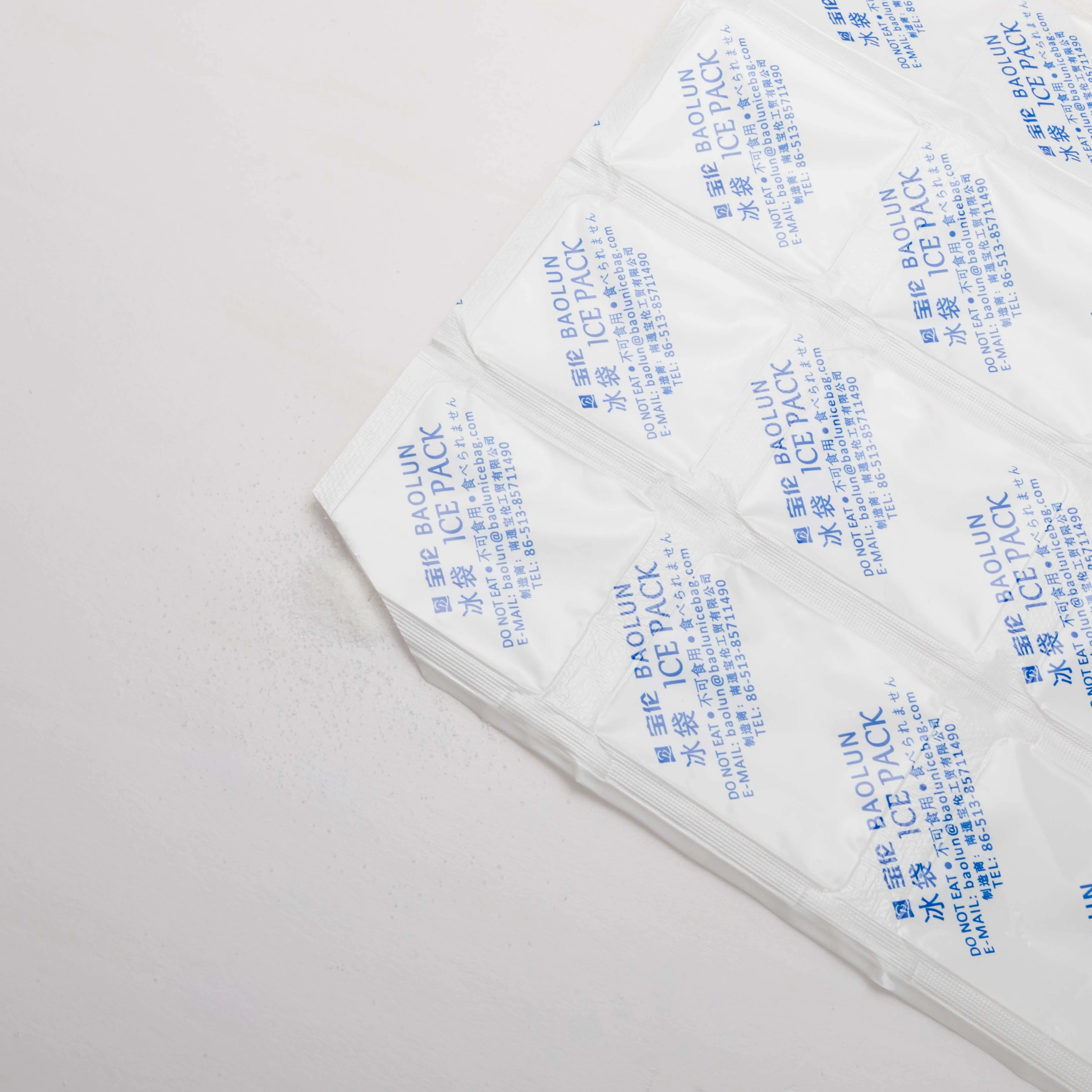 BAOLUN reusable freezer dry ice cold packs ice pack sheet absorption water fabric
