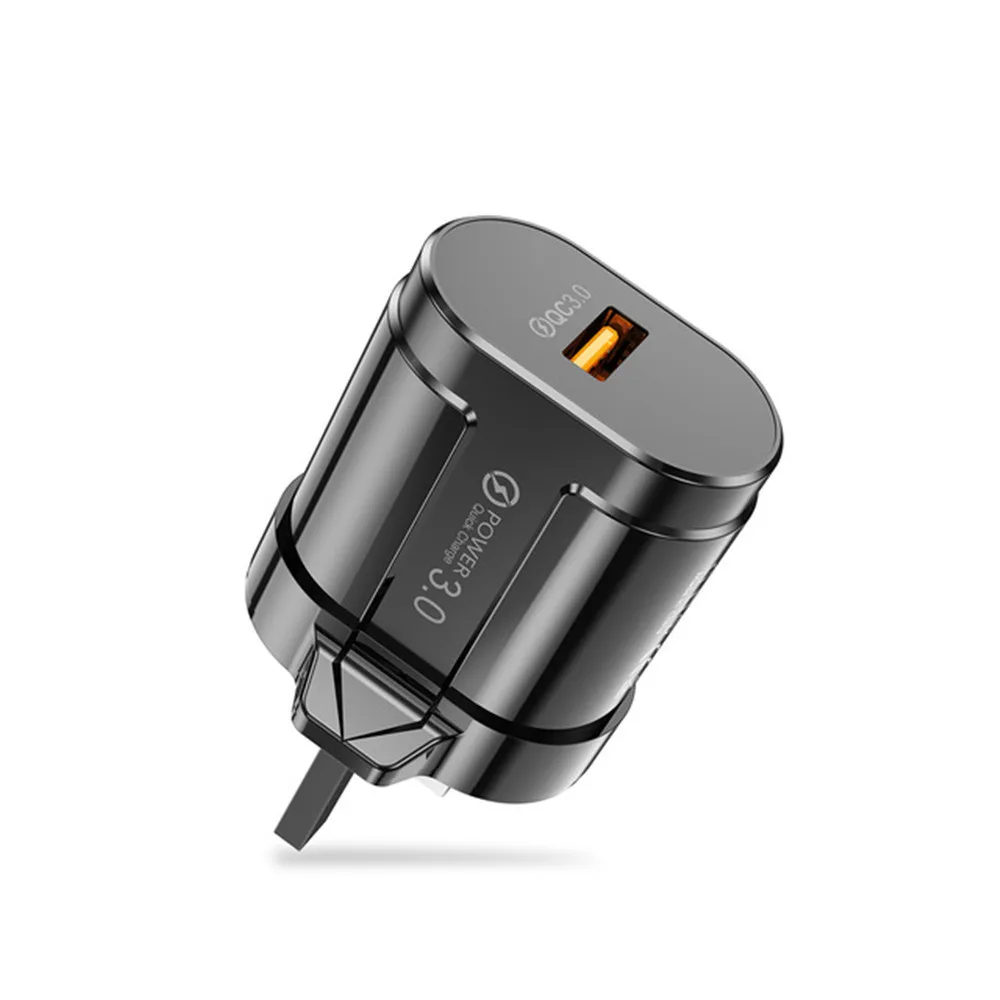 18W Fast Phone Chargers Wall Portable Socket Charger UK Plug for iPhone 13 USB Charger AC Adapter